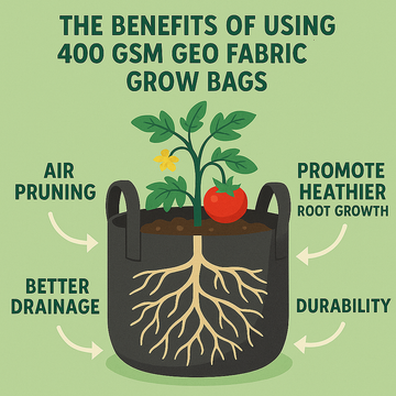 The Benefits of Using 400 GSM Geo Fabric Grow Bags 🧵🌱🪴