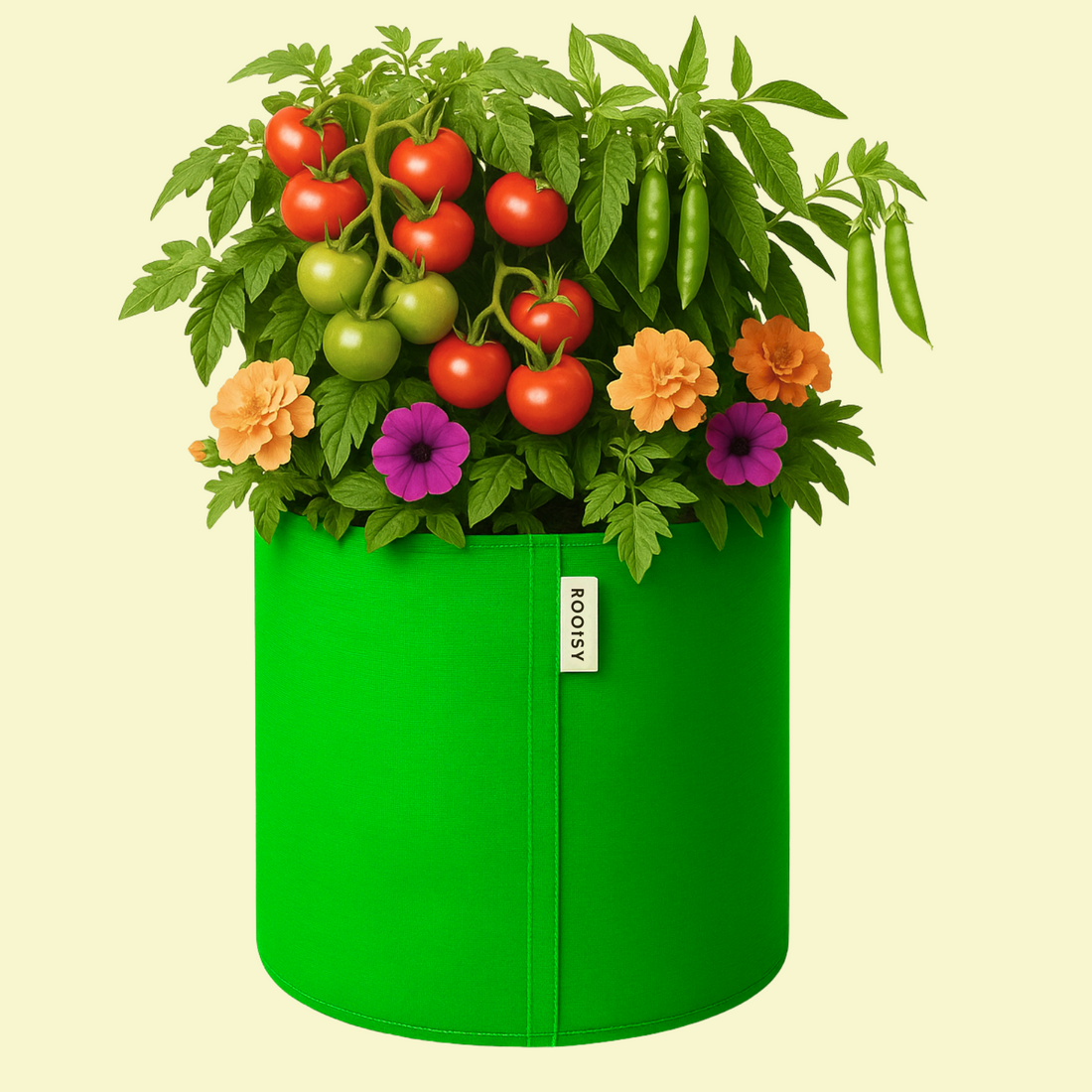 ROOTSY 12×12 HDPE Round Grow Bag – Premium Quality, Heavy-Duty, UV-Stabilized (260 GSM) | UV Protected for Gardening